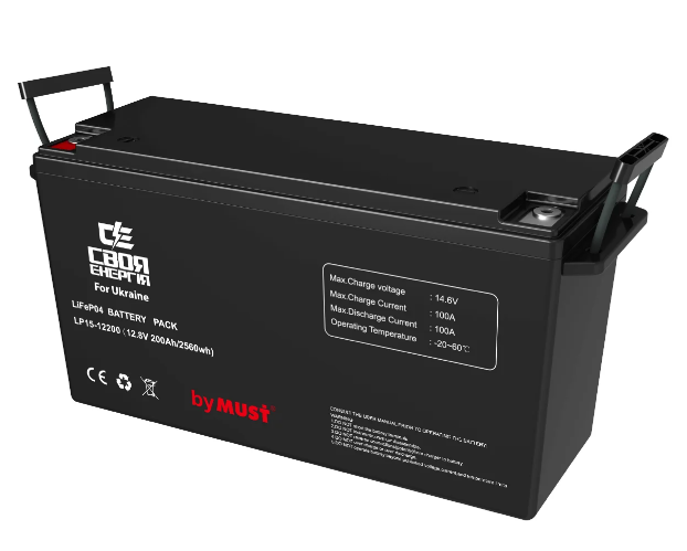 Акумулятор MUST LP1500-12200 12 V 200 Ah LiFePO4