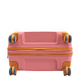 Валіза середня M поліпропілен пудра 67x45x26+5/82л/3.8кг/Snowbal 49403, фото 7