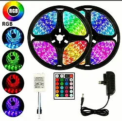 RGB лента 3825 5 метрів на самоклейці 220v