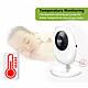 Відеоняня Baby Monitor SP990 Original JKR з датчиком звуку, нічне бачення + термометр, радіоняня, няня, фото 4