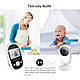 Відеоняня Baby Monitor SM25 Original JKR з датчиком звуку, нічне бачення + термометр, радіоняня, няня, фото 4