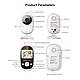 Відеоняня Baby Monitor SM25 Original JKR з датчиком звуку, нічне бачення + термометр, радіоняня, няня, фото 5