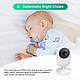 Відеоняня Baby Monitor SM25 Original JKR з датчиком звуку, нічне бачення + термометр, радіоняня, няня, фото 9