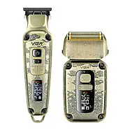 Набір для стрижки з машинкою триммером та електробритвою-шейвером VGR V-641 Набір для стрижки та гоління, фото 3