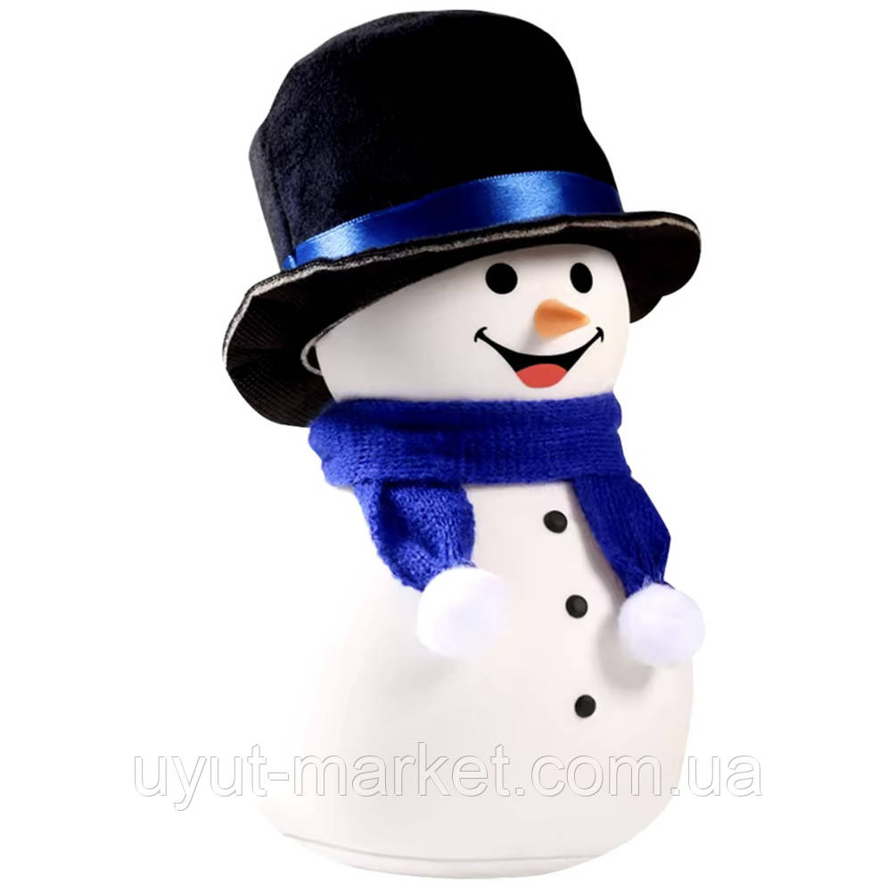 Силіконовий дитячий нічник Сніговик Snowman LED Sleep Lamp з різними кольорами USB, фото 1