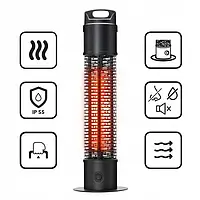 Обігрівач інфрачервоний Bass Polska BH 41569 електричний підігрів нагрівач з таймером