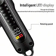 Акумуляторна машинка для стрижки волосся з дисплеєм Geemy GM-8040 Black Машинка для стрижки з 4 насадками, фото 5