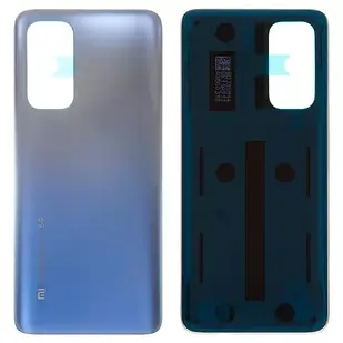 Задняя панель корпуса Xiaomi Mi 10T, Mi 10T Pro, серебристая, M2007J3SY, M2007J3SG, M2007J3SP, M20