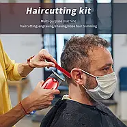 Акумуляторна машинка для стрижки волосся з дисплеєм Geemy GM-8036 Машинка для стрижки з 3 насадками, фото 3