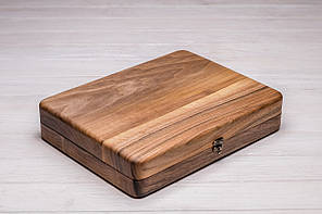 Дерев'яний органайзер на 12 секцій для наручного годинника ecoWalnut 7х35х26.5 см