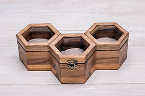 Скринька для зберігання наручних годинників ecoWalnut 7.8х27.1х14.1 см