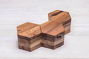 Дерев'яний органайзер для наручного годинника ecoWalnut 7.3х27.1х14.1 см