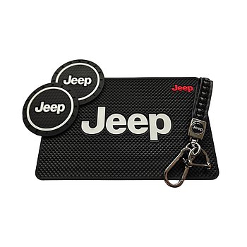 Комплект Jeep Брелок та килимки в авто.