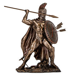 Декоративна статуетка Леонід спартанський цар із династії Агіадів Veronese 21х19 см Коричневий AL230015