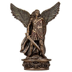 Декоративна настінна статуетка Святий Архангел Михайл Veronese 26х16х4 см Коричневий AL230018