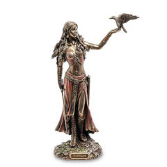 Інтер'єрна статуетка Morrigan богиня королева привидів Veronese 27х8х16 см Коричневий AL229571