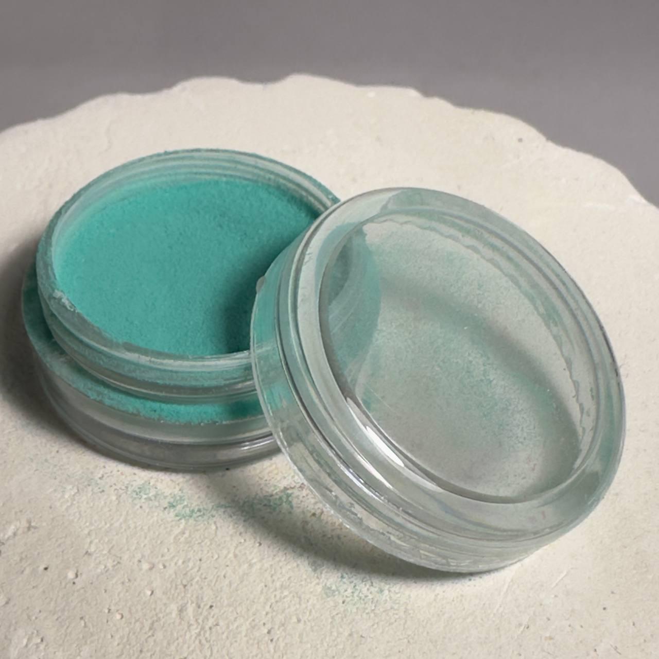 Акрилова пудра кольорова для нігтів бірюзовий