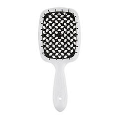 Щітка для волосся біла з чорним Superbrush Janeke