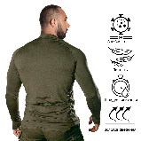 Лонгслів Thorax Pro CoolPass SJ Олива (7065), L, фото 3