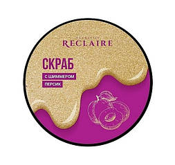 Сяйний скраб для тіла із шимером Персик Reclaire 200 мл