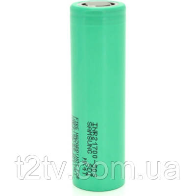 Акумулятор 21700 5000mAh, 50A, 4.2/3.6/2.5V, Green Samsung (INR21700-50S / 32719)