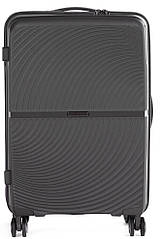 Велика пластикова валіза з полікарбонату 85.7L Horoso сіра