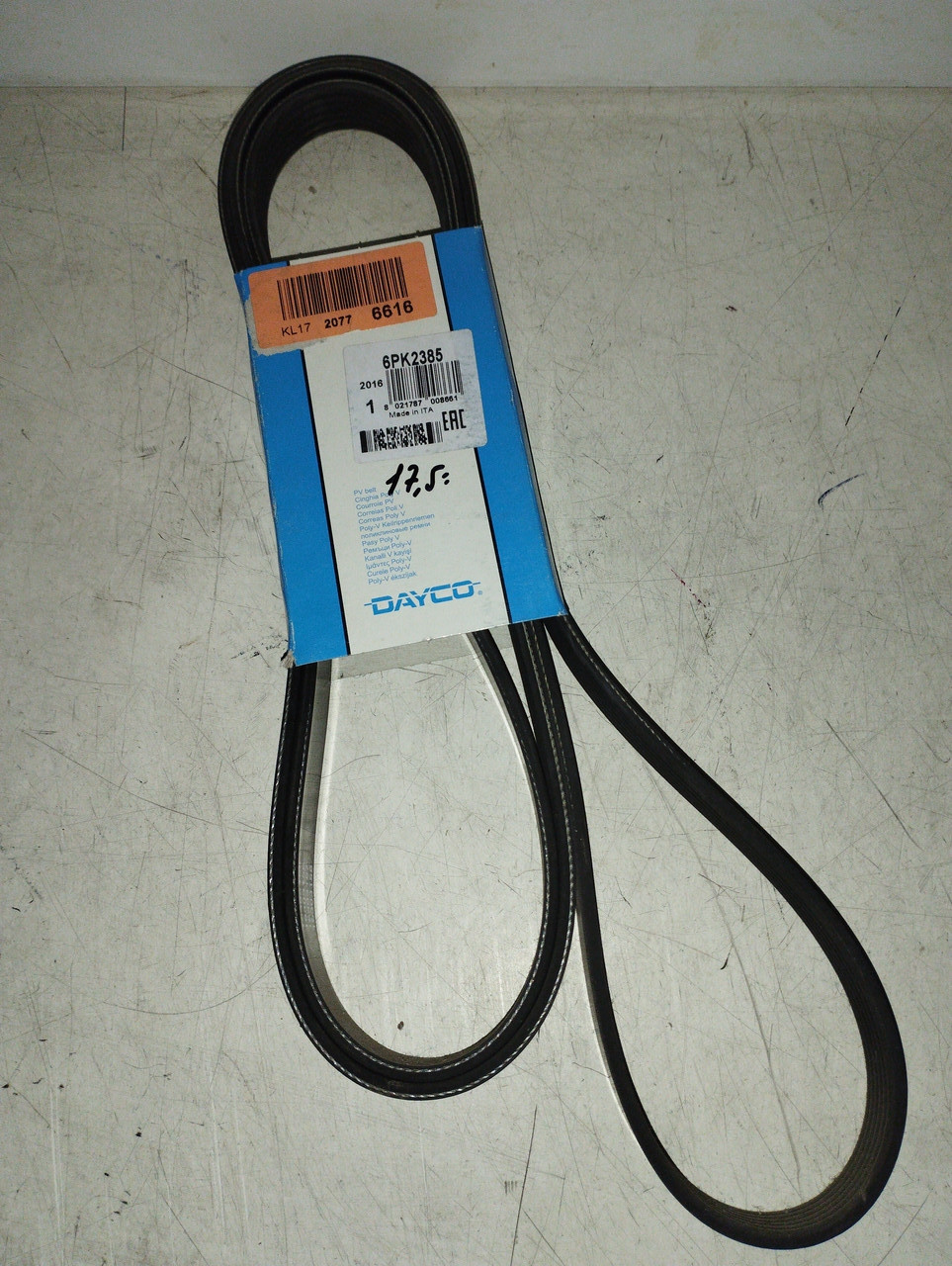 Dayco Ремінь полікліновий 6pk2385