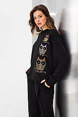 Свитшот Lesia Елісса Черный 56 (14955000056)