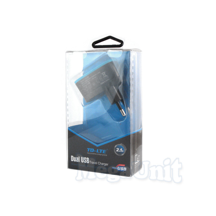 TD-LTE T02 Сетевое зарядное устройство 2*USB 2.1A - фото 2 - id-p447538204