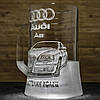 Пивний келих з гравіюванням автомобіля Audi A6 седан Ауді - подарунок для автомобіліста, фото 3