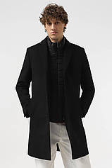 Чоловіче пальто Sun's House 44 Чорний (4821641140346)