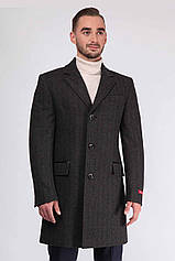 Чоловіче пальто Sun's House 54 Темно-сіре (4825000640836)
