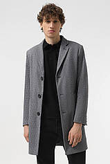 Чоловіче пальто Sun's House 46 Сіре (4821610350448)