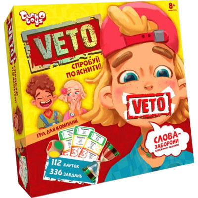 Настільна гра Danko Toys Вето (Veto), українська (VETO-01-01U), фото 1