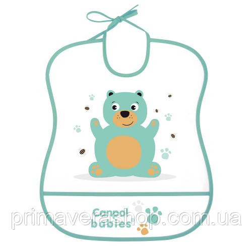 Canpol babies Практичний пластиковий мякий нагрудник