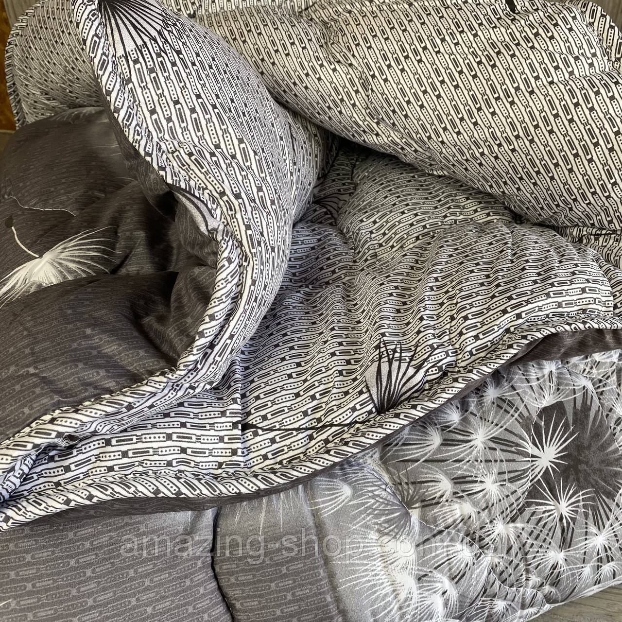 Ковдра полуторна на холофайбері "АРДА" Розмір 150*210 см Ковдра, наповнювач холофайбер. Стьобана ковдра, фото 1