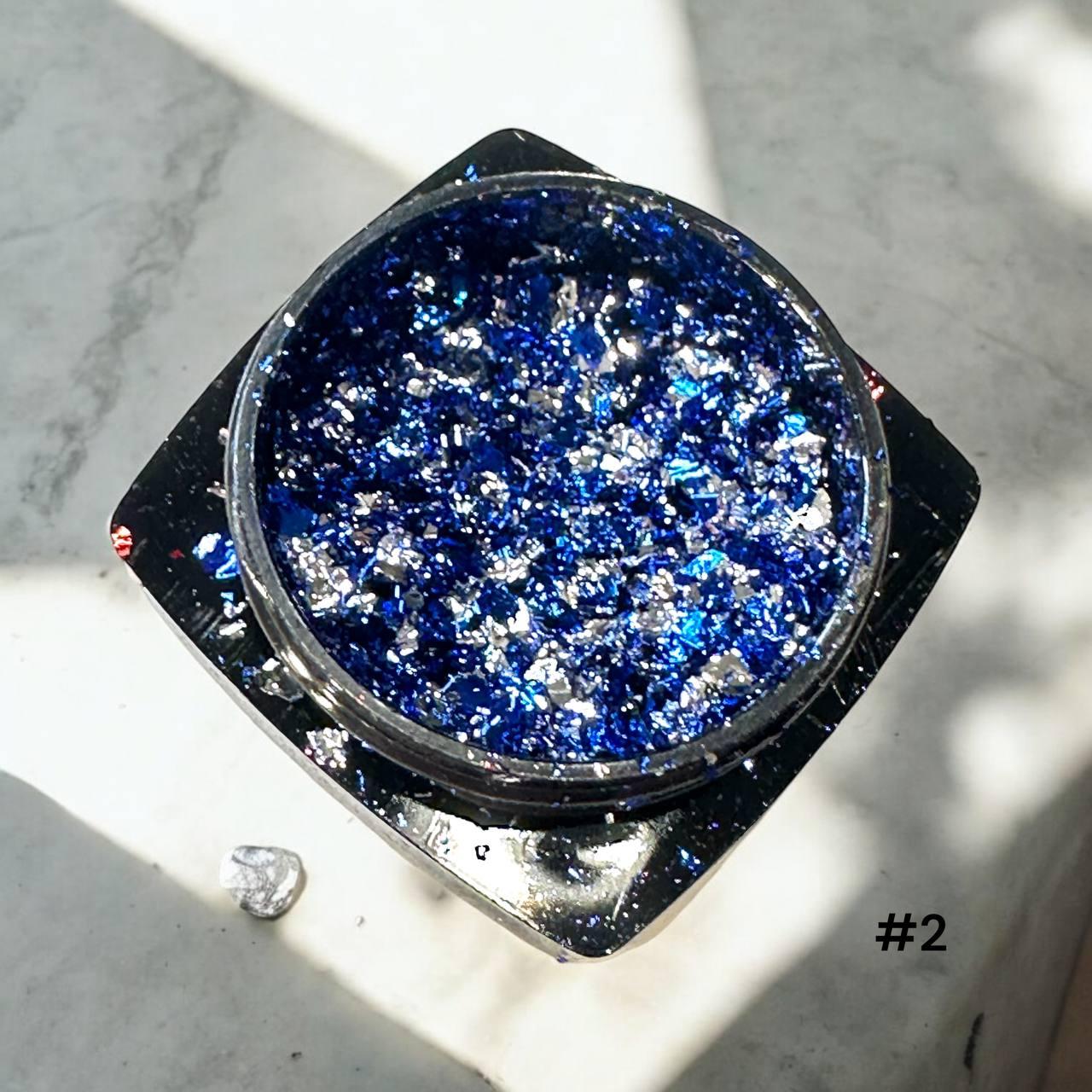 Пластівці "Юкі" для дизайну нігтів #2