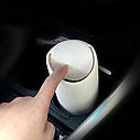 Автомобільний сміттєвий бак Silicone Trash Can White, фото 3