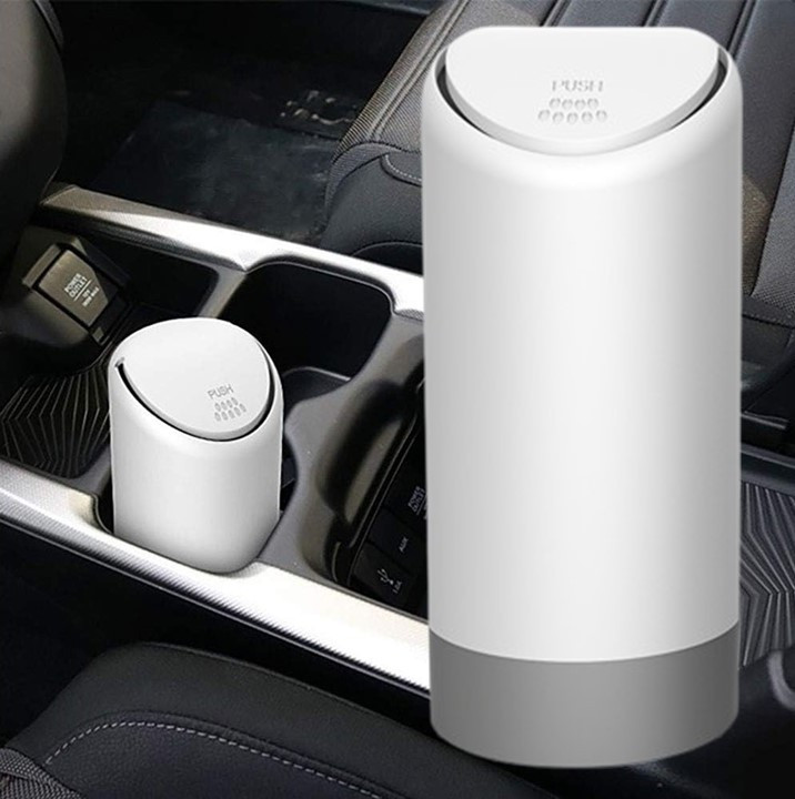 Автомобільний сміттєвий бак Silicone Trash Can White, фото 1