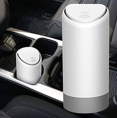 Автомобільний сміттєвий бак Silicone Trash Can White