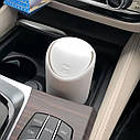 Автомобільний сміттєвий бак Silicone Trash Can White, фото 2
