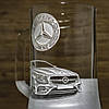 Пивний келих з гравіюванням автомобіля Mercedes E220d Мерседес - подарунок для автомобіліста, фото 2