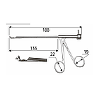 Щипці для біопсії прямі назальні ендоскопічні, В3010, фото 2