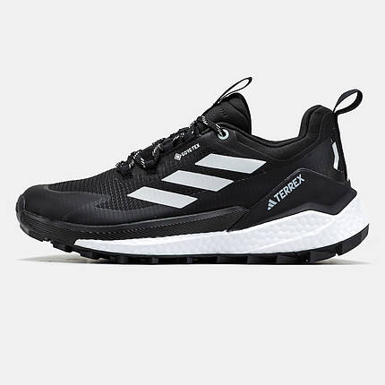 Зимові Чоловічі Кросівки Adidas Terrex Free Hiker 2.0 GTX / Адідас Террекс Фрі Хайкер 2.0 ГТХ Чорні з Білим, фото 1