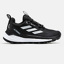 Зимові Чоловічі Кросівки Adidas Terrex Free Hiker 2.0 GTX / Адідас Террекс Фрі Хайкер 2.0 ГТХ Чорні з Білим, фото 3