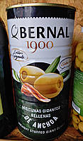 Оливки зелені без кісточки фаршировані анчоусами De Anchoa Bernal 1440/600 г Іспанія