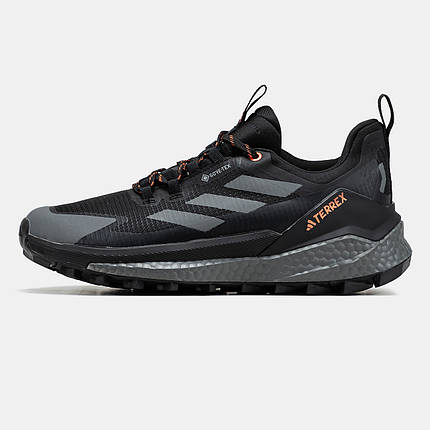 Зимові Чоловічі Кросівки Adidas Terrex Free Hiker 2.0 GTX / Адідас Террекс Фрі Хайкер 2.0 ГТХ Чорні з Сірим, фото 1
