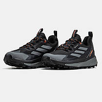 Зимові Чоловічі Кросівки Adidas Terrex Free Hiker 2.0 GTX / Адідас Террекс Фрі Хайкер 2.0 ГТХ Чорні з Сірим, фото 5