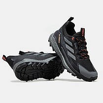 Зимові Чоловічі Кросівки Adidas Terrex Free Hiker 2.0 GTX / Адідас Террекс Фрі Хайкер 2.0 ГТХ Чорні з Сірим, фото 6