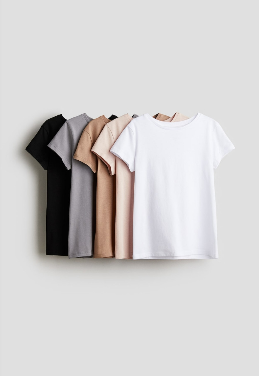 Футболка для дівчинки однотонна H&M 134-140см